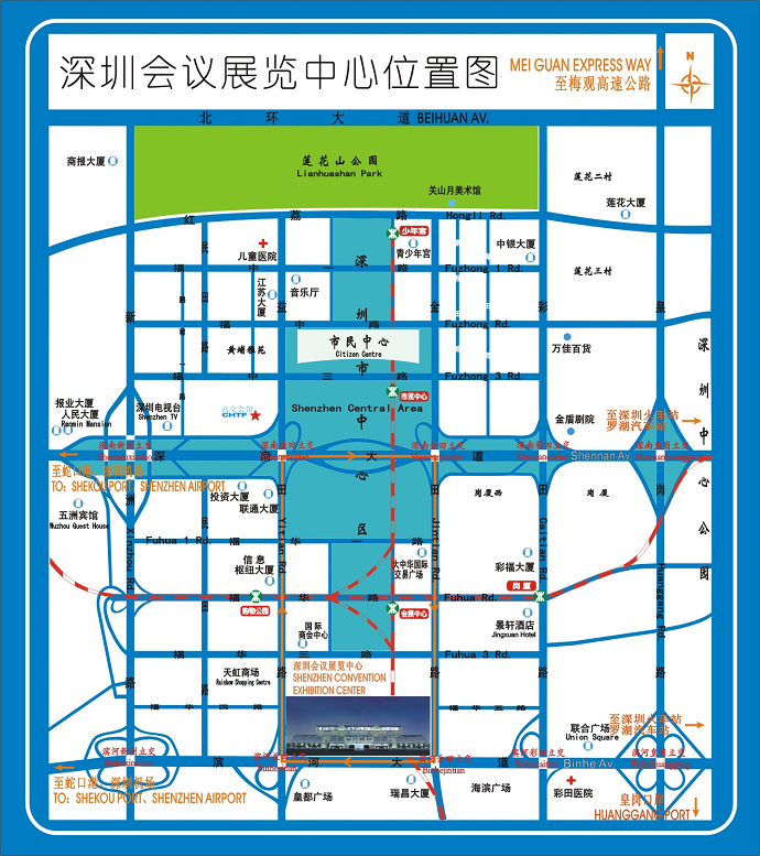 深圳会展中心现场交通图