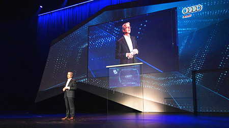 奥迪公司管理董事会主席施泰德在2014年国际电子消费展致开幕辞